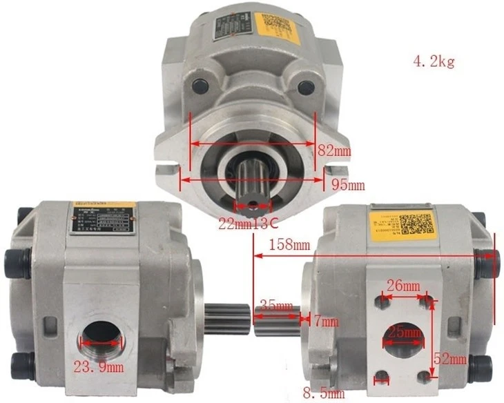 Forklift Parts LG0060DT.10A.02.11 Hydraulic Pump For Lonking. LG50DT, 100% Genuine best